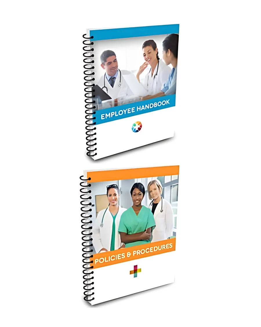 Policy & Procedure Manual and Employee Handbook spiral-bound sets